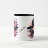Personalisierte Halloween Schöne Hexe Tasse (Zentrum)