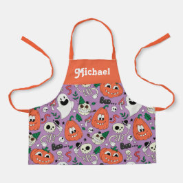 Personalisierte Halloween-Schürze für Kinder Schürze