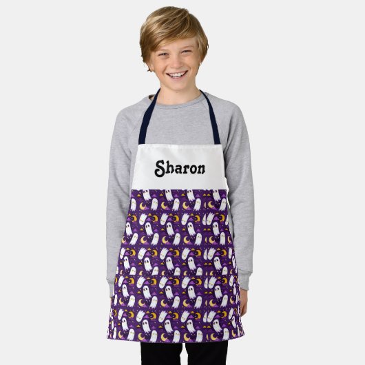 Personalisierte Halloween-Schürze für Kinder Schürze (Getragen)