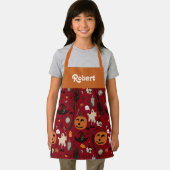 Personalisierte Halloween-Schürze für Kinder Schürze (Insitu)
