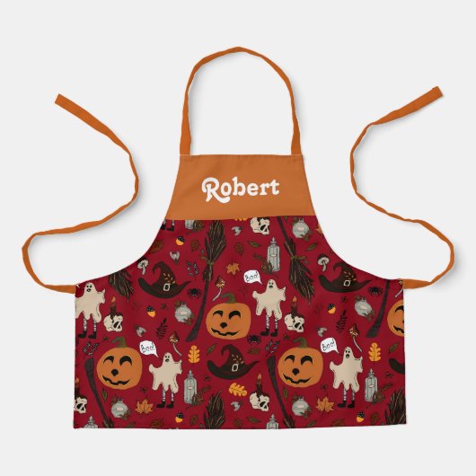 Personalisierte Halloween-Schürze für Kinder Schürze (Vorderseite)