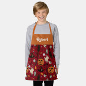 Personalisierte Halloween-Schürze für Kinder Schürze (Getragen)