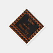 Personalisierte Halloween Skulls Serviette (Ecke)