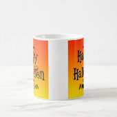 Personalisierte Halloween-Sticker: Familienname hi Kaffeetasse (Mittel)