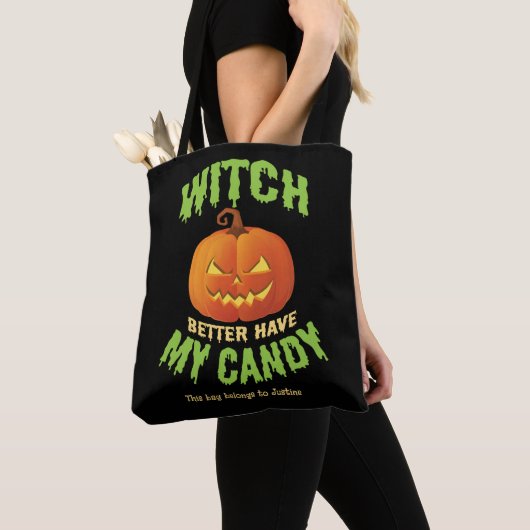 Personalisierte Halloween-Tasche Tasche (Von Nahem)