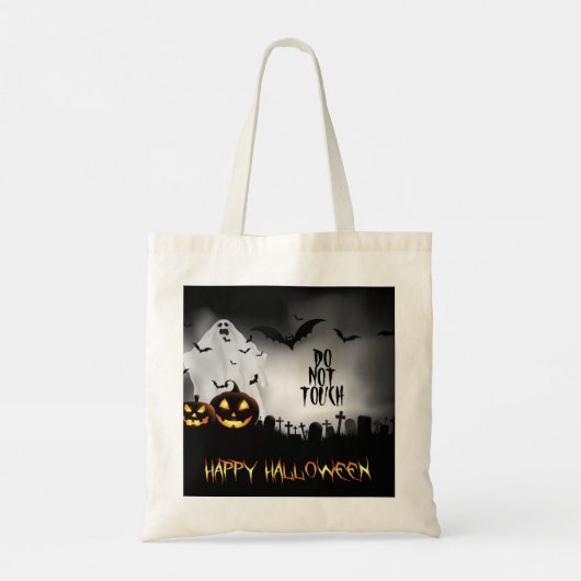Personalisierte Halloween-Tasche Tragetasche (Rückseite)