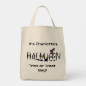 Personalisierte Halloween-Tasche Tragetasche (Rückseite)