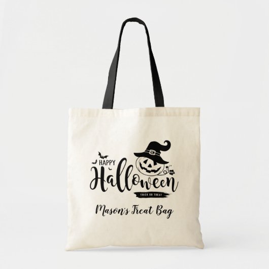 Personalisierte Halloween-Tasche Tragetasche (Vorne)