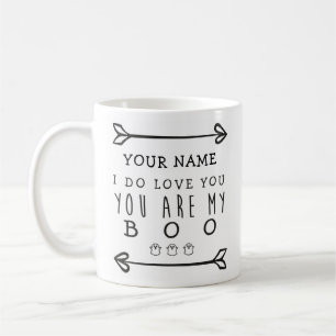Personalisierte Halloween-Tasse - Boo Kaffeetasse