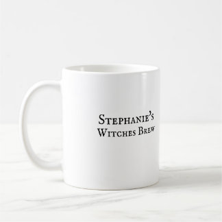 Personalisierte Halloween-Tasse Ihr Name+Hexen bra Kaffeetasse