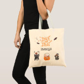 Personalisierte Halloween-Trick- oder Treat-Traget Tragetasche (Vorderseite (Produkt))