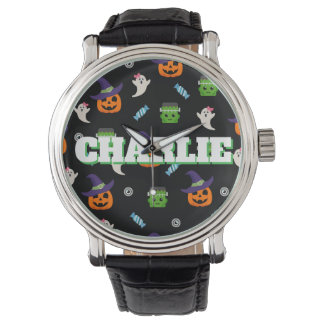 Personalisierte Halloween-Uhr Armbanduhr