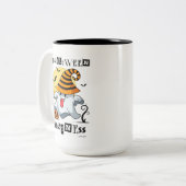 PERSONALISIERTE HALLOWENIGKEIT MIT NIEDLICHER GHOS ZWEIFARBIGE TASSE (Vorderseite Links)