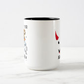 PERSONALISIERTE HALLOWENIGKEIT MIT NIEDLICHER GHOS ZWEIFARBIGE TASSE (Mittel)