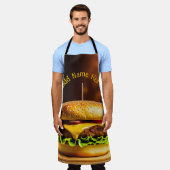 Personalisierte Hamburger Design-Schürze Schürze (Getragen)