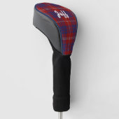Personalisierte Hamilton Tartan Karierte Treiberab Golf Headcover (angewinkelt)