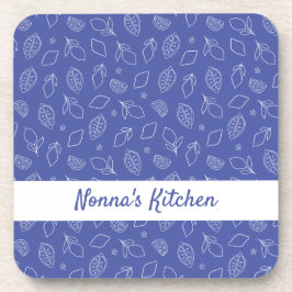 Personalisierte Hand gezogen italienische Lemons b Getränkeuntersetzer