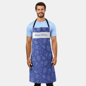 Personalisierte Hand gezogen italienische Lemons b Schürze (Getragen)