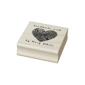 Personalisierte Handarbeit mit Liebe Fingerabdruck Gummistempel (Stempel)