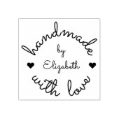 Personalisierte Handarbeit mit Liebe Kleine Untern Gummistempel (Prägung)