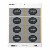 Personalisierte Handarbeit von Black Floral Design (Vorne)