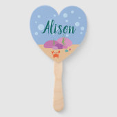 Personalisierte Handfangenmedaille im Sommer Fächer (Rückseite)