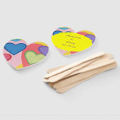 Personalisierte Handfans mit farbenfrohen Lagen Fächer (Non-assembled)