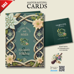 PERSONALISIERTE HANDFASTING IRISH CELTIC WISSEN KARTE