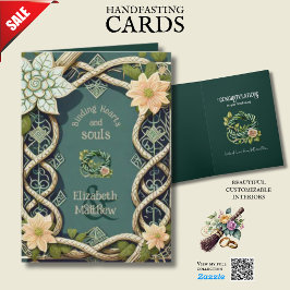 PERSONALISIERTE HANDFASTING IRISH CELTIC WISSEN KARTE