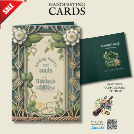 PERSONALISIERTE HANDFASTING IRISH CELTIC WISSEN KARTE