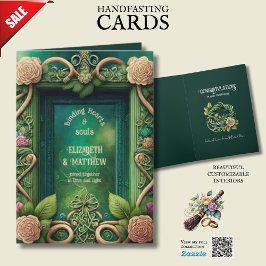 PERSONALISIERTE HANDFASTING IRISH CELTIC WISSEN KARTE