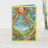 PERSONALISIERTE HANDFASTKARTE PAGAN CELTIC DROID KARTE (Vorderseite)