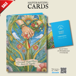 PERSONALISIERTE HANDFASTKARTE PAGAN CELTIC DROID KARTE