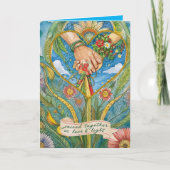 PERSONALISIERTE HANDFASTKARTE PAGAN CELTIC DROID KARTE (Vorderseite)