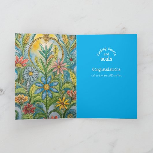 PERSONALISIERTE HANDFASTKARTE PAGAN-ZELLTIK KARTE (Innenseite)