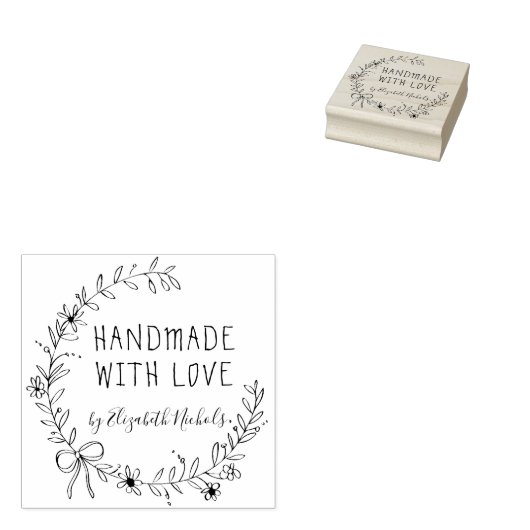 Personalisierte handgefertigte Briefmarke Gummistempel (Stempel)