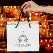 Personalisierte handgefertigte Kerzen, große Gummistempel