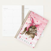 Personalisierte Handgemälde Bunny Glitzer Planer (Anzeige)
