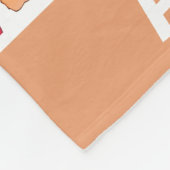 Personalisierte handgemalte Wasserfarbenbügel Fleecedecke (Ecke)