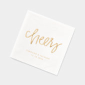 Personalisierte handgeschriebene Beifall Servietten Mit Folie (Links)