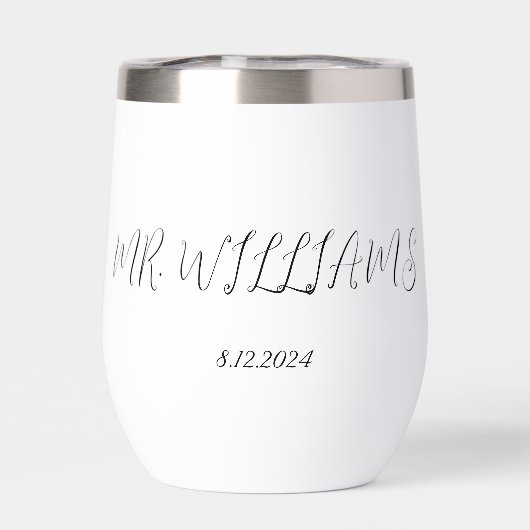 Personalisierte handgeschriebene Hochzeit Tuxedo (Rückseite)