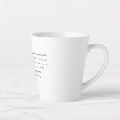 Personalisierte handgeschriebene Kaffeetasse Tee Milchtasse (Rechts)