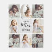 Personalisierte handgeschriebene Liebe Sie Mum 8-F Fleecedecke (Vorderseite)