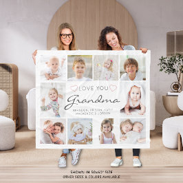 Personalisierte handgeschriebene Liebe Sie Oma 10  Fleecedecke