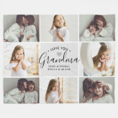 Personalisierte handgeschriebene Liebe Sie Oma 8-F Fleecedecke (Vorderseite (Horizontal))