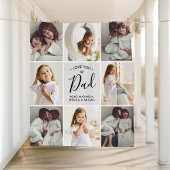 Personalisierte handgeschriebene Liebe Vater 8-Fot Fleecedecke