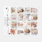 Personalisierte handgeschriebene Liebe You Nana 16 Fleecedecke (Vorderseite (Horizontal))