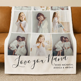 Personalisierte handgeschriebene Liebe You Nana 9- Fleecedecke
