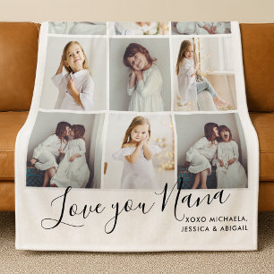 Personalisierte handgeschriebene Liebe You Nana 9- Fleecedecke