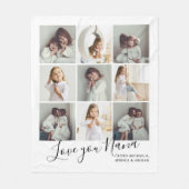 Personalisierte handgeschriebene Liebe You Nana 9- Fleecedecke (Vorderseite)